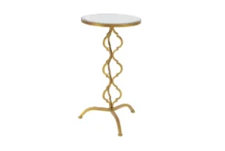 16X30 Gold Iron Accent Table -Furniture Store 293357 gold multi media accent table front 04