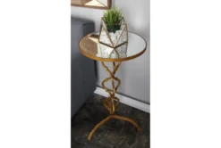 16X30 Gold Iron Accent Table -Furniture Store 293357 gold multi media accent table room 85