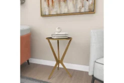 17X25 Multi Color Aluminum Accent Table -Furniture Store 293377 gold metal accent table room 95