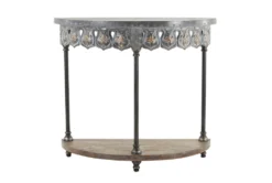 36X32 Grey Iron Console Table -Furniture Store 293392 grey metal sofa table material 76