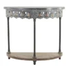 36X32 Grey Iron Console Table -Furniture Store 293392 grey multi media sofa table signature 01