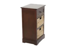 13X28 Brown Wood Storage Unit -Furniture Store 293407 brown multi media bar cabinet front 05