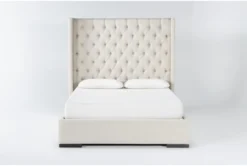 Halle King Hand Tufted Upholstered Shelter Bed