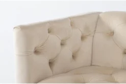 Tufted Chair By Nate Berkus + Jeremiah Brent -Furniture Store 294331 beige fabric accent chair detail 44