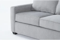 Mathers Oyster 64" Loveseat -Furniture Store 294379 grey fabric loveseat detail 46