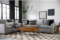 Mathers Oyster 64" Loveseat -Furniture Store 294379 grey fabric loveseat room 62