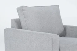 Mathers Oyster Chair -Furniture Store 294381 grey fabric chair detail 45