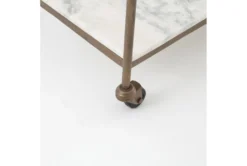 Viola Bar Cart -Furniture Store 294867 white metal bar cart detail 45