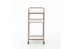 Viola Bar Cart -Furniture Store 294867 white metal bar cart side 15