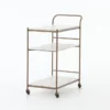 Viola Bar Cart -Furniture Store 294867 white metal bar cart signature 01