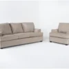 Alessandro Mocha 2 Piece Sofa & Chair Set 2 Alessandro Mocha 2 Piece Sofa & Chair Set -Furniture Store 296130 brown fabric sofa and loveseat set signature 01