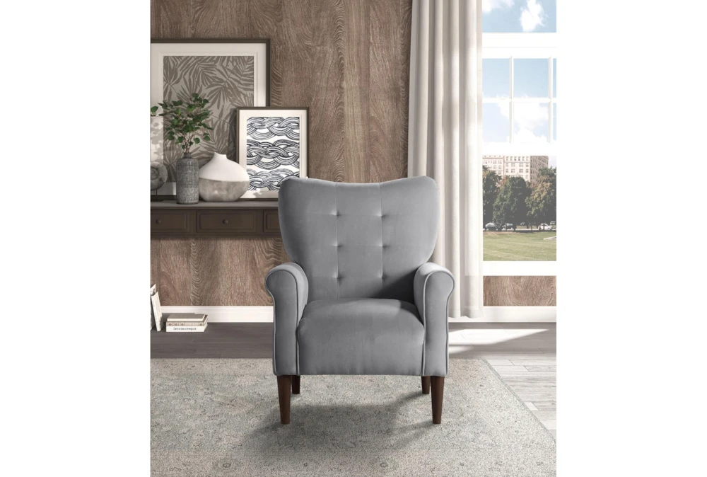 Magdala Grey Accent Chair 9 Magdala Grey Accent Chair - Image 7