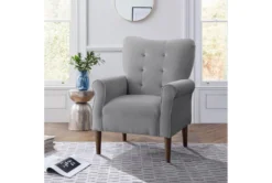 Magdala Grey Accent Chair 17 Magdala Grey Accent Chair -Furniture Store 296322 grey velvet accent chair room 86
