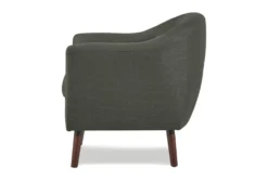 Heaton Grey Accent Chair -Furniture Store 296335 grey fabric accent chair side 14