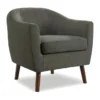 Heaton Grey Accent Chair -Furniture Store 296335 grey fabric accent chair signature 01