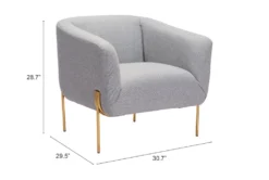 Nara Grey Accent -Furniture Store 296377 grey polyester accent chair detail 49