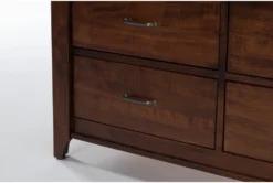 Westin Asbury 7 Drawer Dresser/Mirror -Furniture Store 296708 brown wood dresser and mirror set detail 442