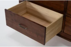 Westin Asbury 7 Drawer Dresser/Mirror -Furniture Store 296708 brown wood dresser and mirror set detail 452