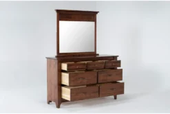 Westin Asbury 7 Drawer Dresser/Mirror -Furniture Store 296708 brown wood dresser and mirror set side 192