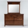 Westin Asbury 7 Drawer Dresser/Mirror -Furniture Store 296708 brown wood dresser and mirror set signature 012