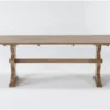 Magnolia Home Collins 84" Dining Table By Joanna Gaines -Furniture Store 296740 natural wood dining table signature 01