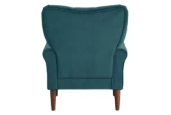 Magdala Teal Accent Chair -Furniture Store 296933 blue velvet accent chair back 82