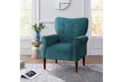 Magdala Teal Accent Chair -Furniture Store 296933 blue velvet accent chair room 86