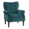 Magdala Teal Accent Chair -Furniture Store 296933 blue velvet accent chair signature 01