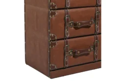 17X42 Brown Wood Chest -Furniture Store 296945 brown multi media chest detail 45