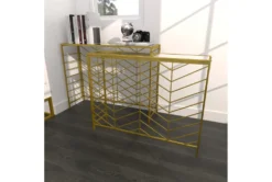 Gold Iron Console Table Set Of 2 -Furniture Store 296946 gold metal sofa table room 89