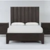 Gustav California King 3 Piece Bedroom Set With 2 Nightstands By Nate Berkus + Jeremiah Brent -Furniture Store 297614 brown wood bedroom set signature 01