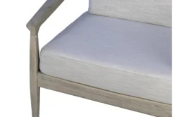 Oak Frame+ Cotton Blend Fabric Accent Chair -Furniture Store 297760 grey cotton accent chair detail 44
