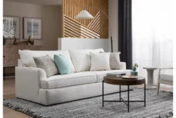 Oak Frame+ Cotton Blend Fabric Accent Chair -Furniture Store 297760 grey cotton accent chair room 85