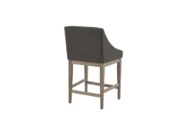 Janet Charcoal Counter Stool -Furniture Store 297863 brown wood counter height stool back 82