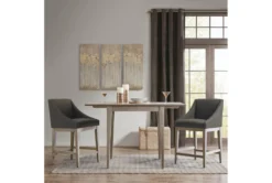 Janet Charcoal Counter Stool -Furniture Store 297863 brown wood counter height stool room 85