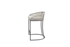 Low Back Woven Counter Stool -Furniture Store 297867 natural wood counter height stool side 14