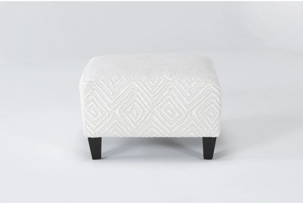 Perch II Chenille 26" Fabric Porcelain Small Square Ottoman 3 Perch II Chenille 26" Fabric Porcelain Small Square Ottoman