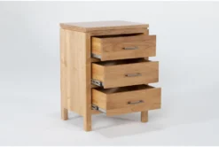 Warren Nightstand -Furniture Store 298545 brown wood nightstand side 19