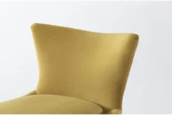 Tate IV Dijon 29" Velvet Accent Chair -Furniture Store 298681 yellow fabric accent chair detail 45