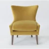 Tate IV Dijon 29" Velvet Accent Chair -Furniture Store 298681 yellow fabric accent chair signature 01