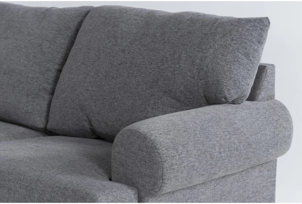 Hampstead Graphite 137" 2 Piece Sectional With Right Arm Facing Sofa Chaise, Left Arm Facing Corner Chaise & Storage Ottoman - Image 4