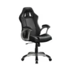 Randy Black + Grey Adjustable Office Chair -Furniture Store 299181 black fabric office chair signature 02