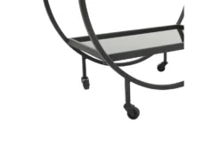 Black Rolling Round Bar Cart -Furniture Store 299639 detail 45