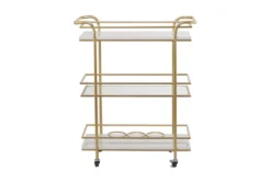 Gold Glam Marble Rolling Bar Cart 13 Gold Glam Marble Rolling Bar Cart -Furniture Store 299643 back 82