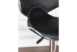 Brandt Black Adjustable Barstool -Furniture Store 299707 black metal bar stool detail 442