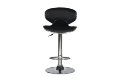 Brandt Black Adjustable Barstool -Furniture Store 299707 black metal bar stool front 02