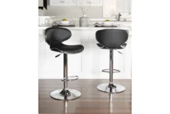 Brandt Black Adjustable Barstool -Furniture Store 299707 black metal bar stool room 86