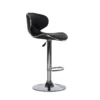 Brandt Black Adjustable Barstool