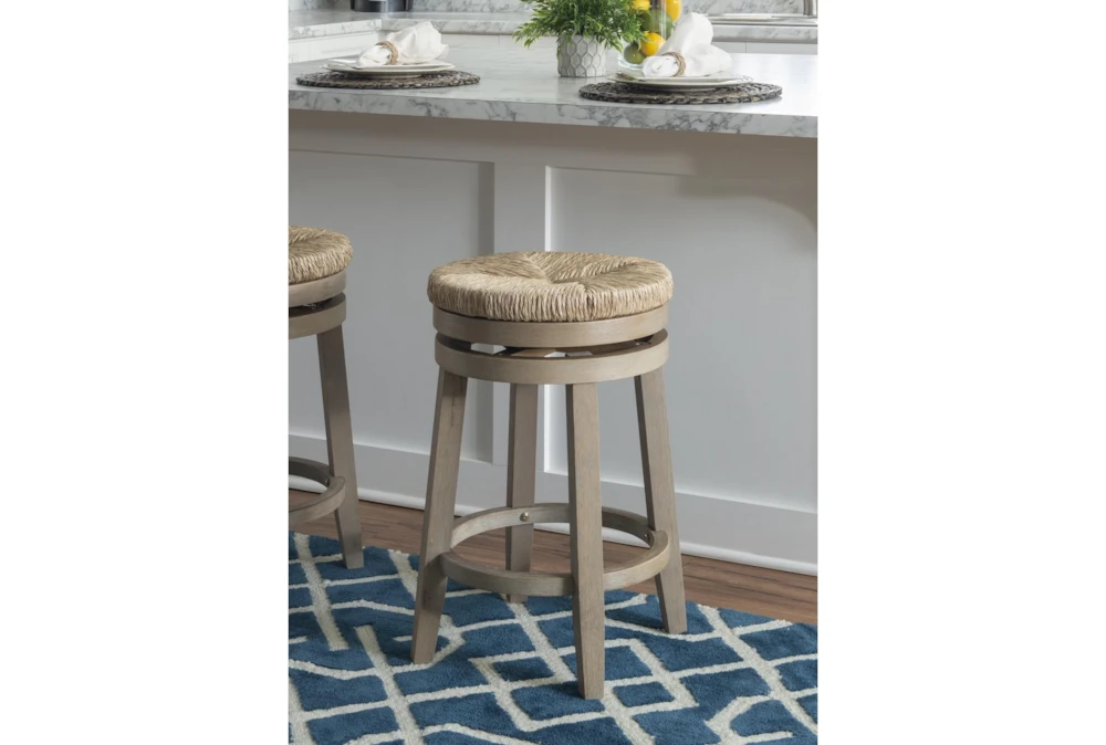 Bethany Sea Grass Natural Swivel Counter Stool 4 Bethany Sea Grass Natural Swivel Counter Stool - Image 2