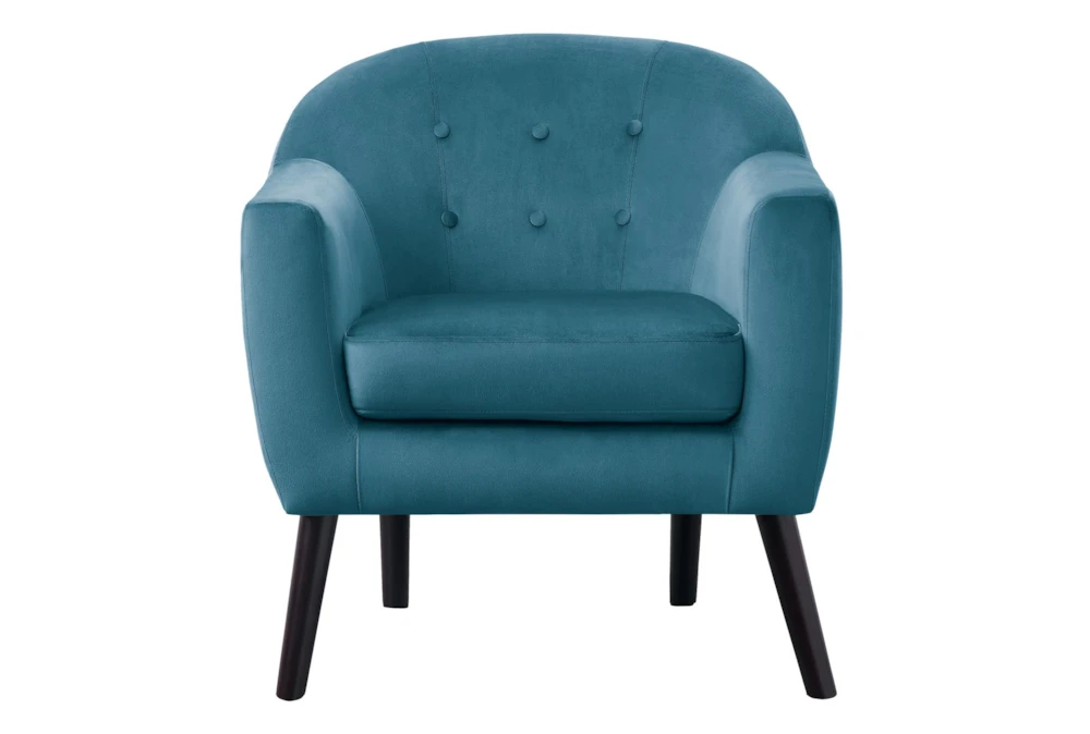 Wynona Blue Accent Chair 4 Wynona Blue Accent Chair - Image 2